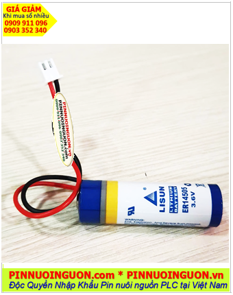 Lisun ER14505 (Zắc PH 2.54-2P); Pin nuôi nguồn LISUN ER14505 lithium 3.6v AA 2400mAh chính hãng